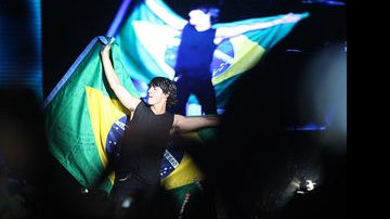 Jonas Brothers no palco - Marcos Rosa / Divulgação