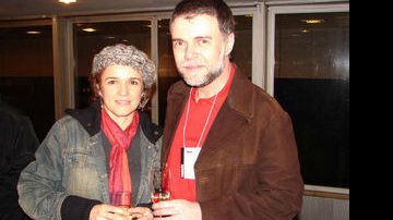 Sandra Corveloni e o diretor Zé Henrique de Paula - Luci Júdice