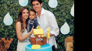 O tema Arca de Noé é o eleito por Caroline e Kaká para a festa de Luca, em SP.