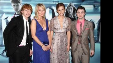 Rupert Grint, J K Rowling, Emma Watson e Daniel Radcliffe - Getty Images