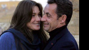 Carla Bruni e Nicolas Sarkozy - Reprodução