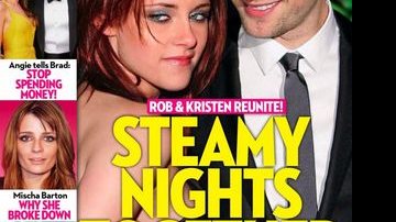 Kristen Stewart e Robert Pattinson na capa da revista OK! - Reprodução