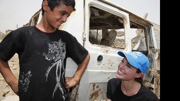 Angelina Jolie visita refugiados no Iraque - Reprodução
