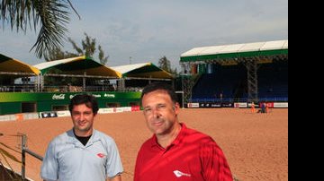 Daniel Khury e Felipe Reichmann na arena carioca - Sergio Caddah