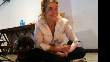 Luiza Possi com sua cachorrinha Judith Maria - Reprodução / Twitter