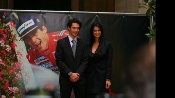 Bruno Senna e Manuela Arcuri - Divulgação