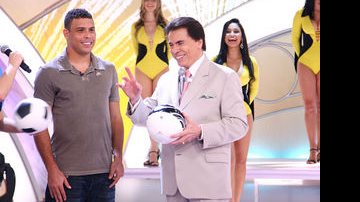 Ronaldo participa do programa de Silvio Santos no SBT - Roberto Nemanis/SBT