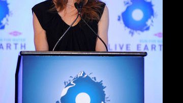 Jessica Biel em conferência do Live Earth - Getty Images