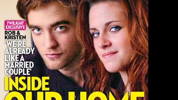 O casal Robert Pattinson e Kristen Stewart - Repdução