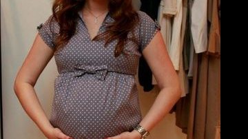 Fernanda Rodrigues, grávida de sete meses de sua primeira filha Luisa - Felipe Panfili/AgNews