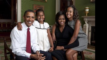 Barack Obama com a família - Annie Leibovitz/White House Photo