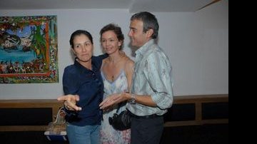 Alexandre Borges e Julia Lemmertz conferem o espetáculo de Cássia Kiss, no Rio - Tony Andrade / AgNews