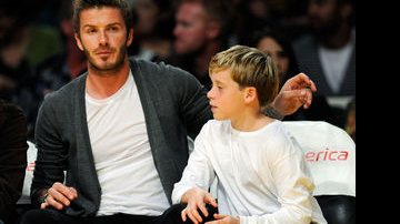 David Beckham e o filho Brooklyn - Getty Images
