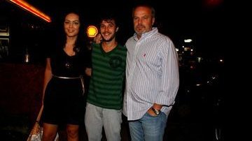 Tânia Mara, Jayme Matarazzo e o pai, o diretor Jayme Monjardim - Thyago Andrade/AgNews