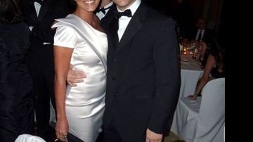 Roberto Carminatti com Juliana Paes na entrega do Emmy - Arquivo pessoal