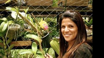 Andréa Lombardi é apaixonada por orquídeas