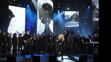 Madonna durante apresentação no 'Hope fo Haiti' - Getty Images