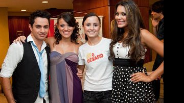 Fellipe Guadanucci, a atriz Beatriz Machado, a maquiadora do Lady&Lord Celina Conrado e a atriz Karolina Candido - Naideron Jr.