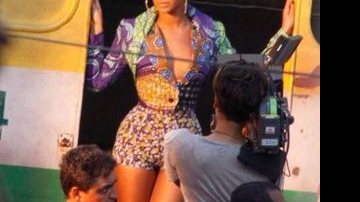 Beyoncé grava clipe da música 'Put It in a Love Song' no Rio de Janeiro - Philippe Lima/AgNews