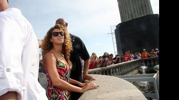 Beyoncé visita o Cristo Redentor no Rio de Janeiro - André Freitas/AgNews