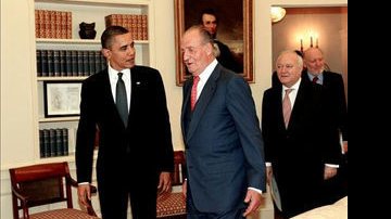 Barack Obama e Rei Juan Carlos - Reprodução / Hola