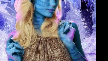 Paris Hilton em versão 'Avatar' - Reprodução/Twitter