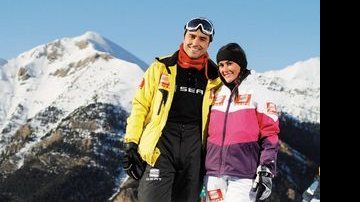 Na estação de esqui La Massana, no Principado de Andorra, entre a França e a Espanha, o apaixonado casal faz planos para a vida a dois. - JOÃO LIMA / CARAS PORTUGAL