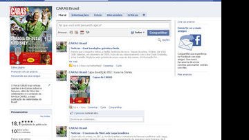 Página dos fãs de CARAS no Brasil no Facebook - Reprodução/Facebook.com