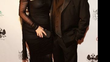 Frederico Lapenda e a amiga Kelly LeBrock em celebração no hotel Le Petit Hermitage, em Hollywood. - GROSBYGROUP