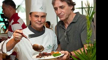 Herson Capri e o chef Luciano Guimarães - Naideron Jr.
