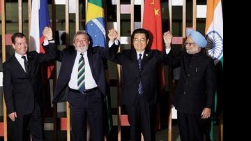 Medvedev, Lula, Jintao e Singh - REUTERS