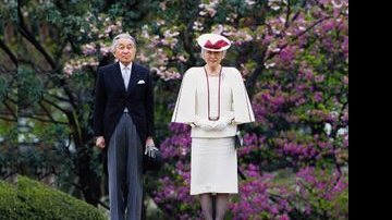 Imperador Akihito e a mulher, Michiko - REUTERS