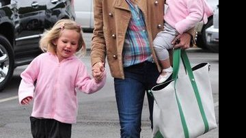 Jennifer Garner e as filhas Violet e Seraphina - Reprodução