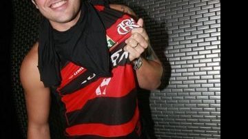 Dado Dolabella comemora a vitória do Flamengo - Leandro Lourenço