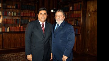 Carlos Nascimento e o presidente Luiz Inácio Lula da Silva - Divulgação