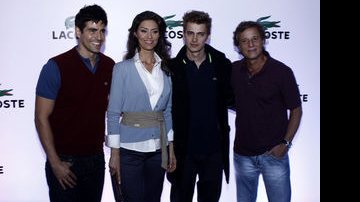O ator Hayden Christensen com Maria Fernanda Cândido, Reynaldo Gianecchini e Marcello Novaes - Roberto Teixeira / AgNews