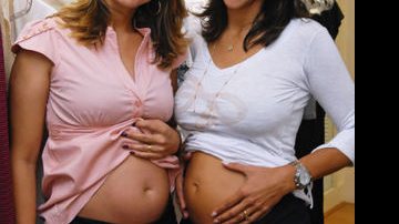 As grávidas Leila e Virna - PAULO JABUR/ ARAFOTO SER. FOTOGRÁFICOS