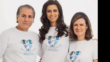 Em SP, Maria Fernanda Cândido, madrinha do projeto, é ladeada pelo casal Marcelo Cunha e Rosana, da Fund. Oftalmológica Dr. Rubem Cunha. - CARLA LAMBERTE, CUSTÓDIO DIAS JR., DELMÍNDIA COSTA ELISANGELA ANDRADE, EVA SIQUEIRAS E LIMA, IGOR YAMANOE, JOÃO PASSOS, SILAS FONSECA E WELL CALANDRIA