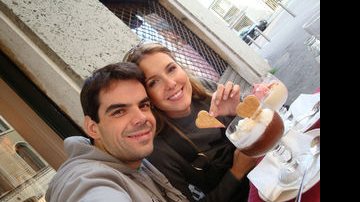 Carina Beduschi e o noivo Roberto Fretta Moreira em São Paulo - Arquivo pessoal