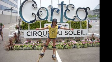 Camila no Japão com o Cirque Du Soleil - Arquivo pessoal