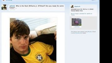 Ashton Kutcher torceu pelo Brasil até o fim - SPLASH NEWS