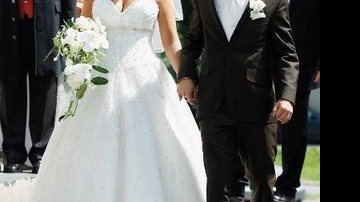 Philipp Lahm e Claudia em boda clássica - REUTERS