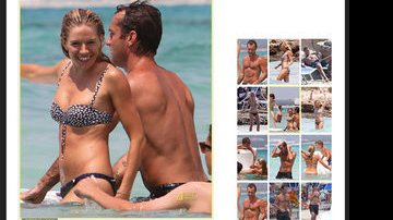 Jude Law e Sienna Miller curtindo férias na Itália - Reprodução