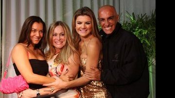 Mônica Carvalho, Suzana Vieira, Mirella Santos e Amim Kader - AgNews