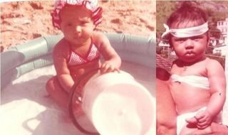 Thaíssa Carvalho mostra fotos de sua infância - Reprodução / BlogLog
