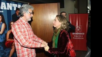 Raul Mascarenhas e Cissa Guimarães no Teatro Leblon - AgNews