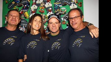 Rubens Barrichello (pai), Silvana Barrichello, Rubinho e o tio, Sérgio - Jean Françóis Galeron