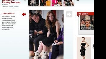 Julianne Moore veste sandálias ousadas - Fonte da notícia: Site E! Online