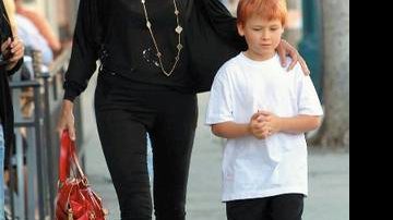 Sharon Stone e o filho Roan - CITY FILES