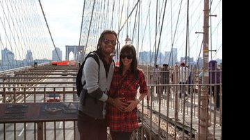 Jair Oliveira e Tania Khallil em Nova York - Arquivo Pessoal